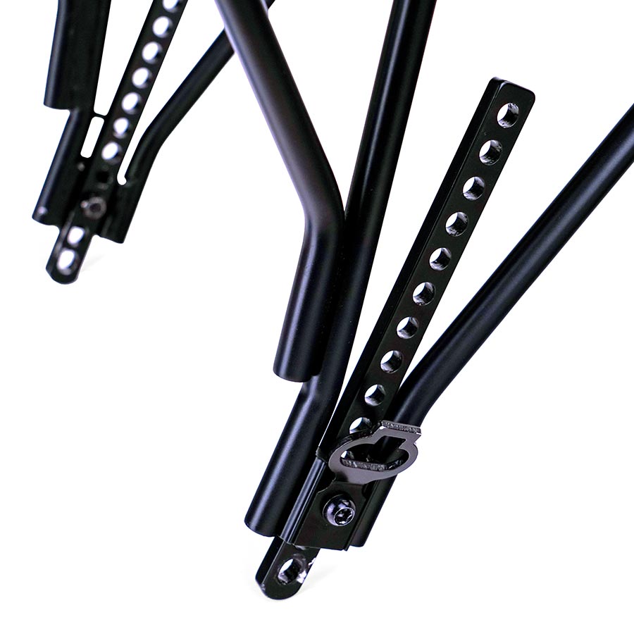 Rear black Adjustable Width Bike Rack for Plus and Fat Bike