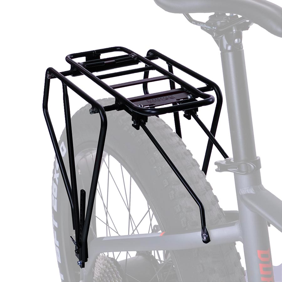Rear black Adjustable Width Bike Rack for Plus and Fat Bike