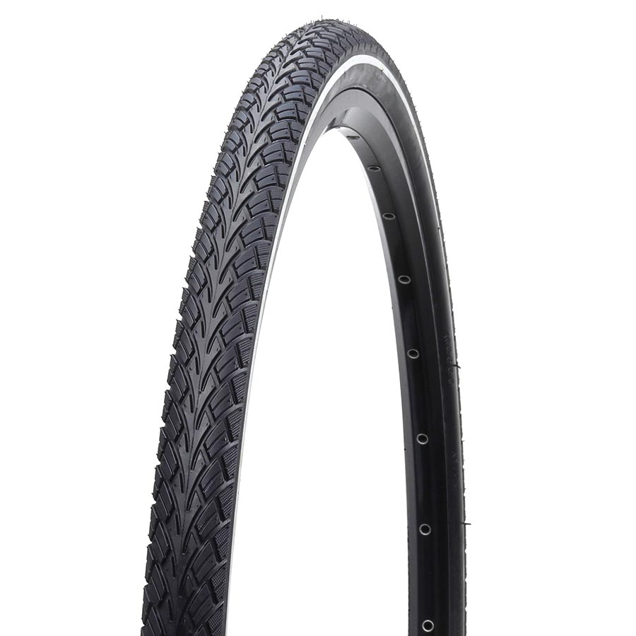 EVO, Hesston, Hybrid Tire, 26''x1.75, Wire, Clincher, 27TPI, Tanwall