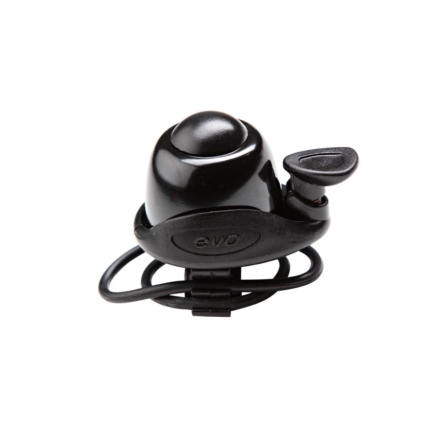 Black Evo Ringer Fast-Mount DLX Bicycle Bell