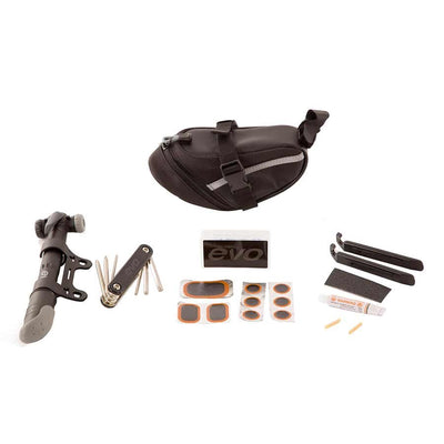 Evo Ride Ready Essentials Saddle Bag Repair Kit for Flat Repairs and Minor Adjustments 